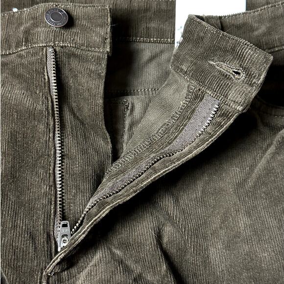 Lands End NWT Women's Size 18 Brown Micro Corduroy High Rise Straight Leg - Picture 15 of 15